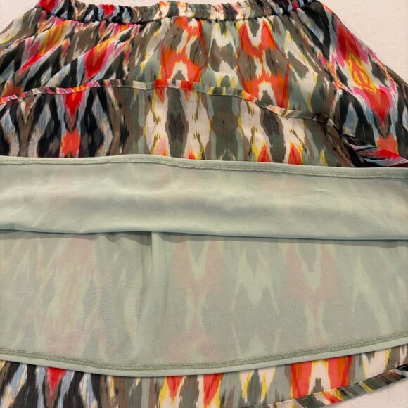 Esprit Skirt Women's Size 2 Multicolored Back Elastic Waist Lined Lightweight - Picture 4 of 9